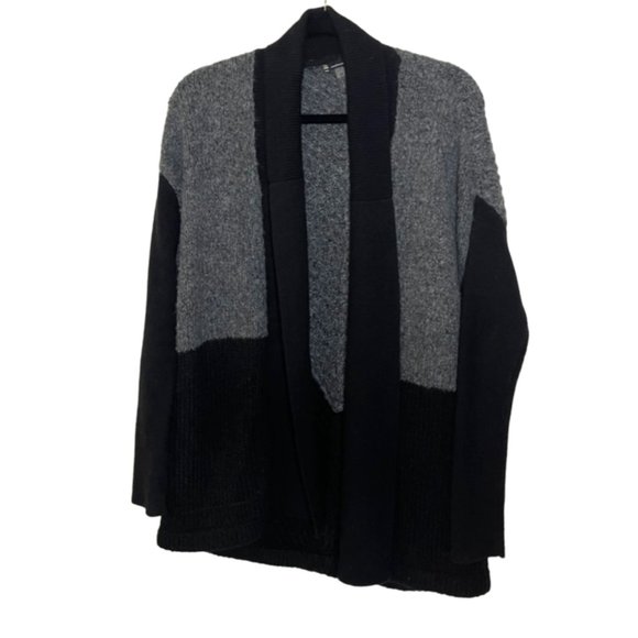 Smartwool | Black and Grey Oversized Open Cardigan - Picture 1 of 7